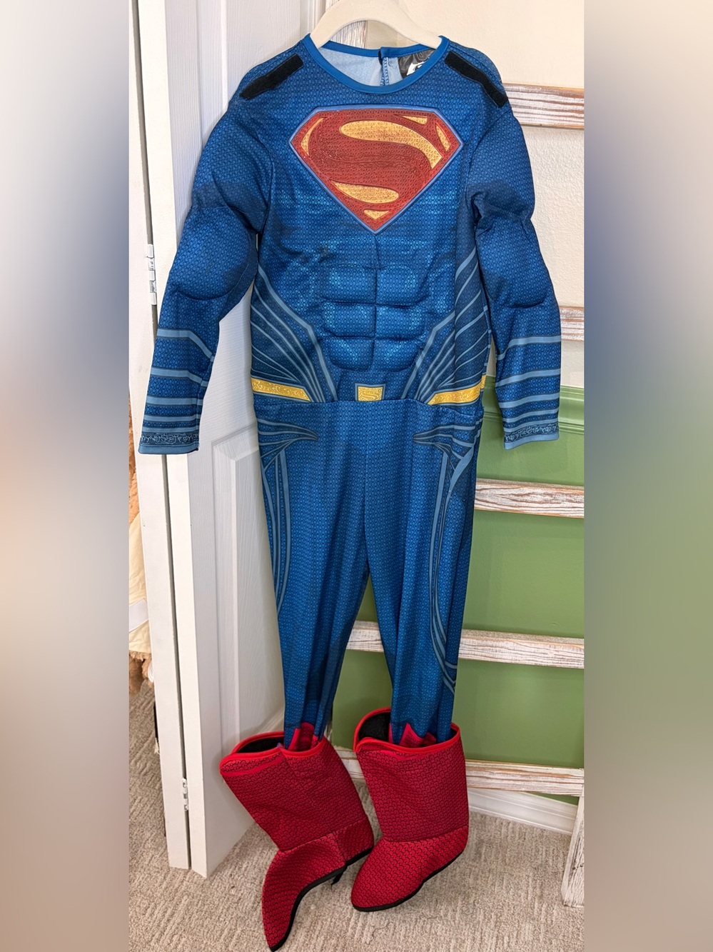 🦸 Superman Muscle Chest Costume Kids Medium DC Batman v Superman